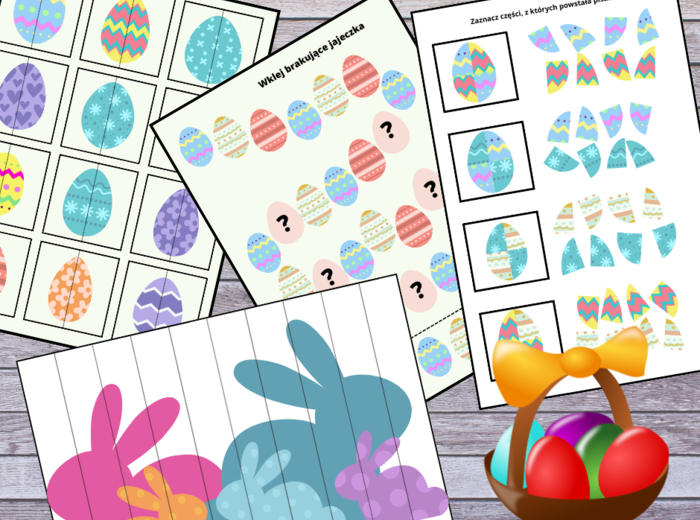 Wielkanocny trening – percepcja i pamięć wzrokowa, grafomotoryka