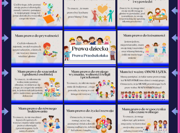 Prawa Dziecka – Prawa Przedszkolaka - gazetka