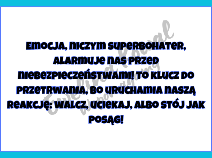 Emocje wokół nas - gazetka tematyczna