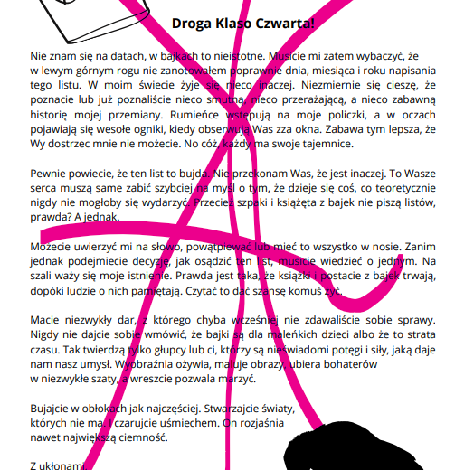 Zestaw - praca z lekturą "Akademia pana Kleksa"