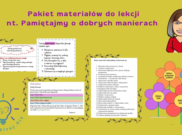 Dobre maniery savoir-vivre scenariusz , karty pracy kl. IV-VI