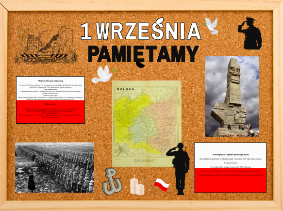 1 września w szkole – gotowa dekoracja historyczna- | Rocznica wybuchu II wojny światowej|48 stron w formacie A4 i mniejszym| duży plakat z mapą Polski|