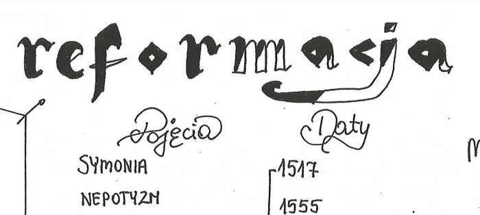 Grafonotka - reformacja