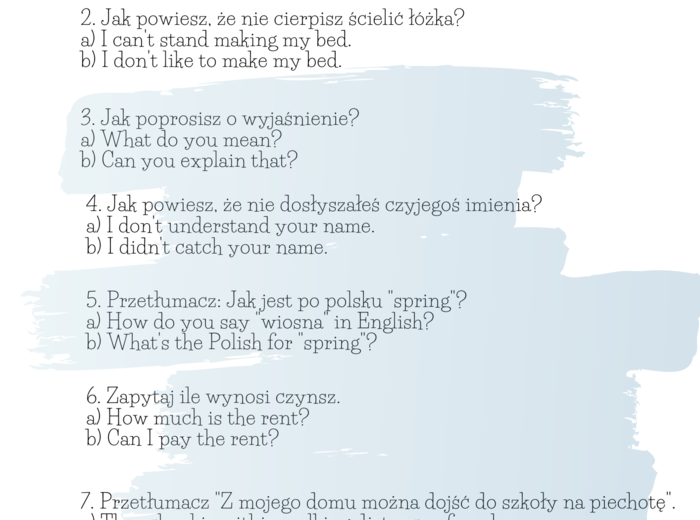 EGZAMIN ÓSMOKLASISTY - 100 FUNKCJI JĘZYKOWYCH Z KLUCZEM.