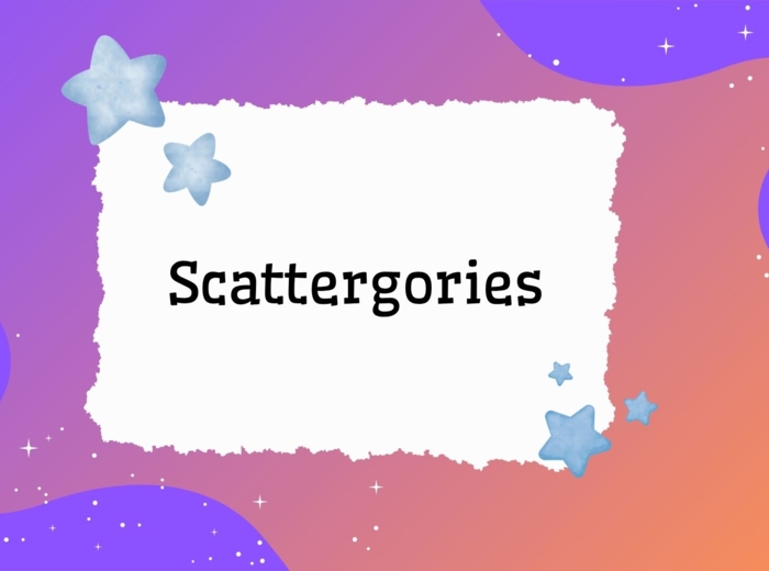 Scattergories – gra słowna po angielsku (poziom A1)gra językowa, angielski dla dzieci, zabawa w słowa, rozwijanie słownictwa, ESL games, nauka angielskiego, klasy 1-8, kreatywne myślenie, language game, English for kids, word game, vocabulary practice, E