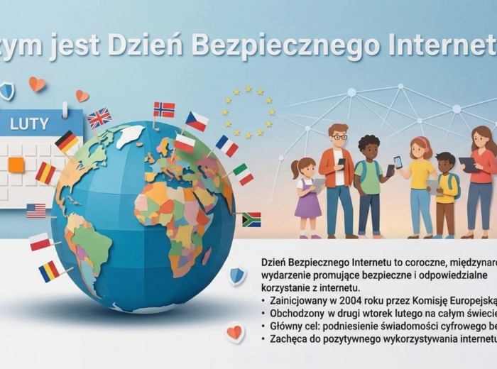 Dzień Bezpiecznego Internetu – gazetka szkolna / prezentacja (18 plansz)