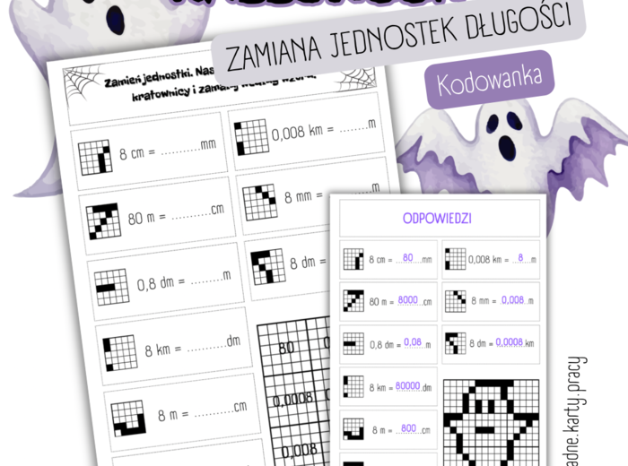 ZAMIANA JEDNOSTEK DŁUGOŚCI – Halloween – kodowanka/bloksy