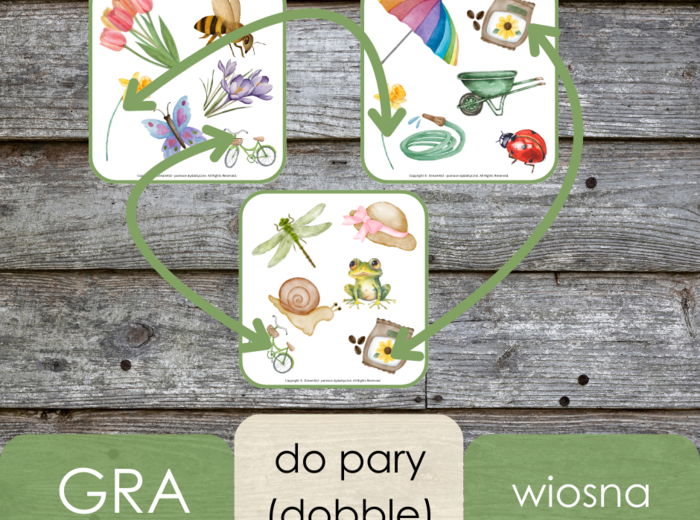 Gra - do pary (dobble) - wiosna