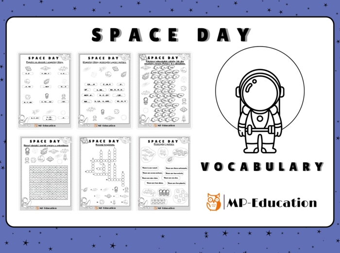 Space Day - Vocabulary (Dzień Kosmosu słownictwo)