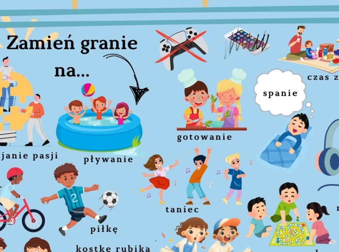 Pedagog, pedagog specjalny, psycholog, plakat promujący zdrowe nawyki (XL)