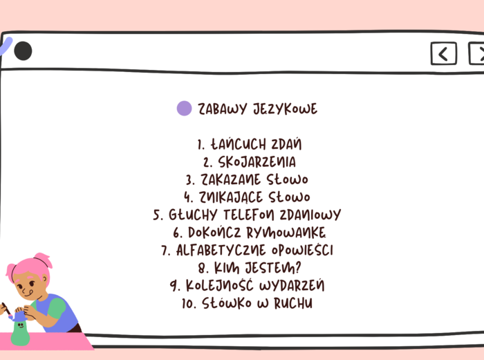 Bank zabaw na dywanie dla klasy 2