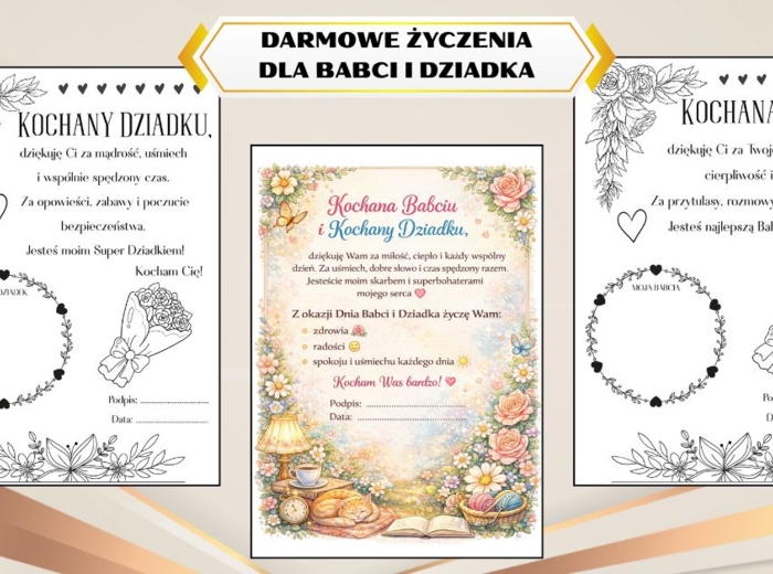 Darmowe życzenia na Dzień Babci i Dziadka