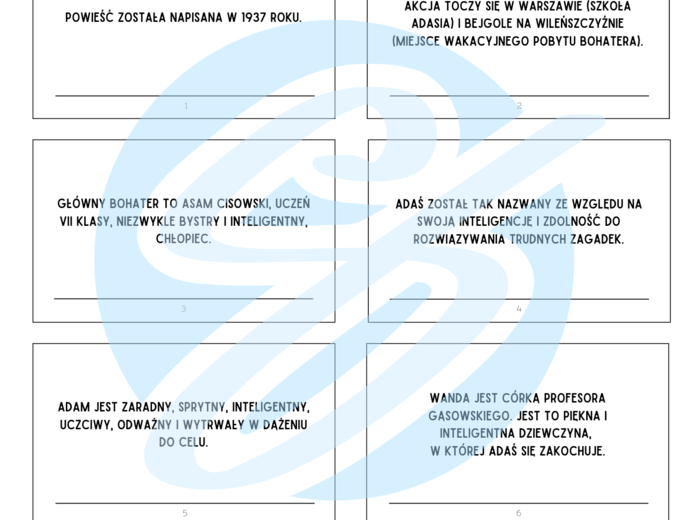 Szatan z siódmej klasy – Kornel Makuszyński Pytania i Odpowiedzi | Karty do lektury