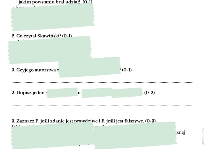Latarnik Henryk Sienkiewicz - opracowanie do E8 + 15 przykładowych zadań egzaminacyjnych