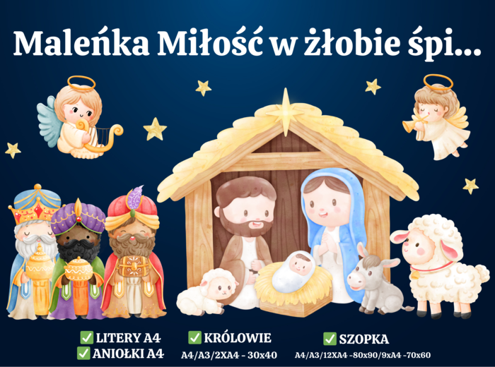 JASEŁKA - MALEŃKA MIŁOŚĆ W ŻŁOBIE ŚPI/BÓG SIĘ RODZI