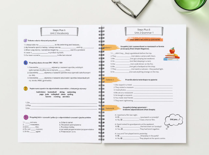 📋 Steps Plus 6 - Unit 2 - Karty Pracy - Worksheets