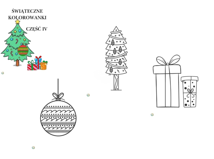 ŚWIĄTECZNE KOLOROWANKI. CZĘŚĆ IV