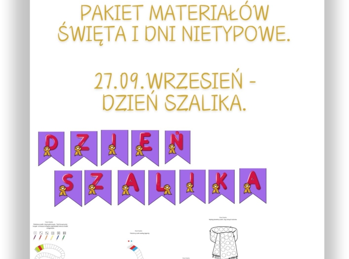 PAKIET MATERIAŁÓW NA WRZESIEŃ WEDŁUG KALENDARZA ŚWIĄT I DNI NIETYPOWYCH.