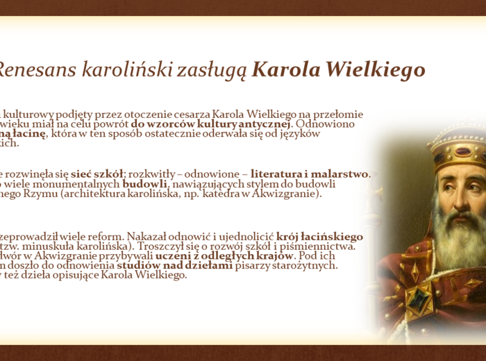 KULTURA ŚREDNIOWIECZNEJ EUROPY