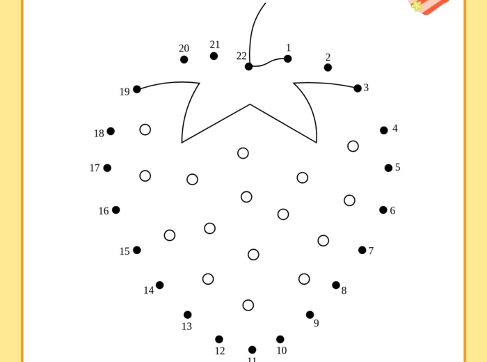 Połącz kropki, przedszkole