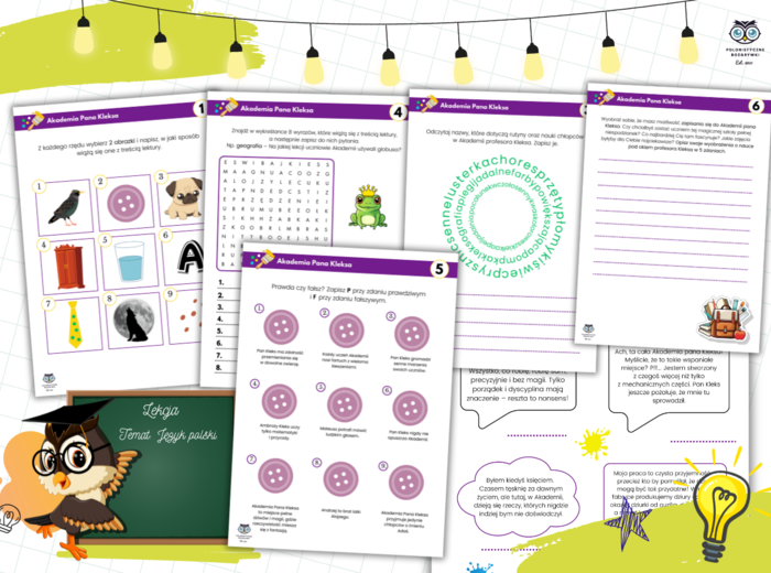 Akademia Pana Kleksa. Stacje zadaniowe. Lektura obowiązkowa