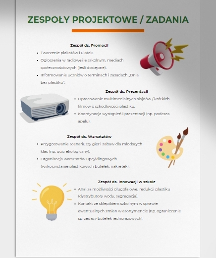 Scenariusz. Dzień bez plastiku