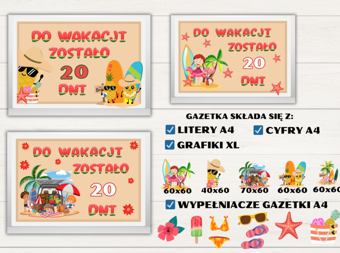 Gazetka szkolna - ODLICZANIE DO WAKACJI