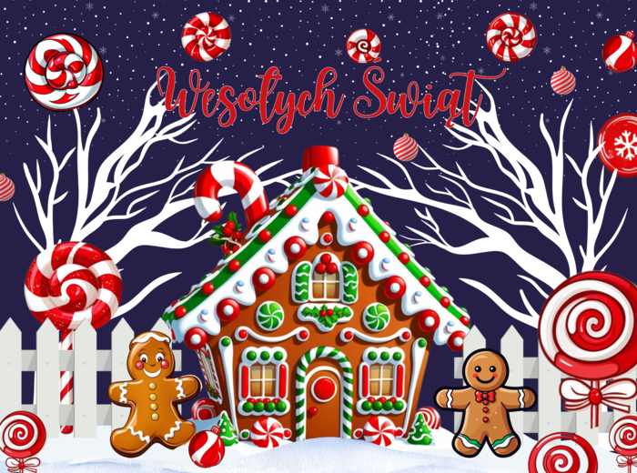 🍪🎄 Dekoracja bożonarodzeniowa – Chatka z piernika (PDF)