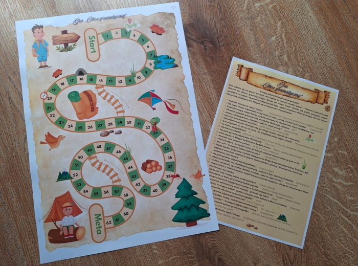 Gra - Obóz gramatyczny, egzamin ósmoklasisty