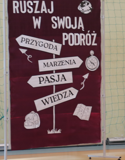 Dekoracja "Ruszaj w swoją podróż"