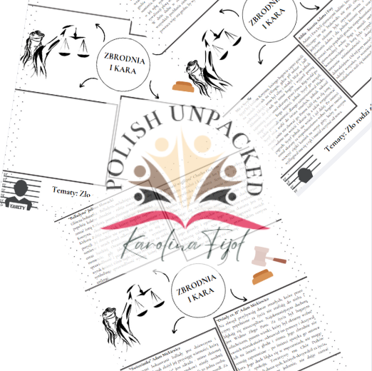 Motyw zbrodni i kary + odpowiedzi egzamin ósmoklasisty