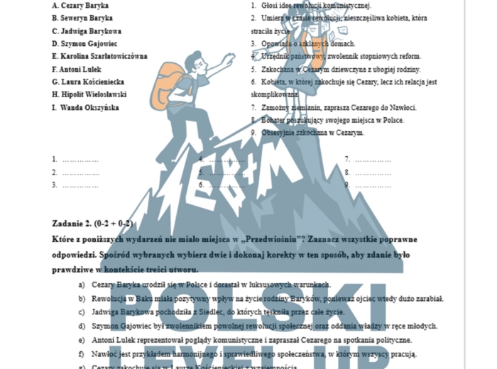 Przedwiośnie_pakiet 4 elementy_Polski Level Up