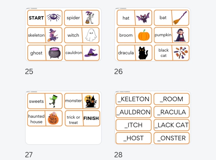 HALLOWEEN - Escape Room/ Stacje dydaktyczne (klasy 1-3)