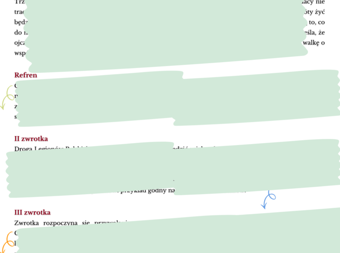 Mazurek Dąbrowskiego - Józef Wybicki (8 stron opracowania + test z odpowiedziami)