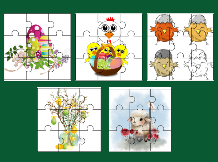 WIELKANOC - puzzle - 17 szt.