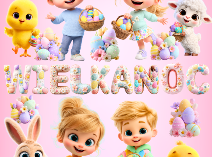🐣 PAKIET DEKORACJI WIELKANOCNYCH 🌸