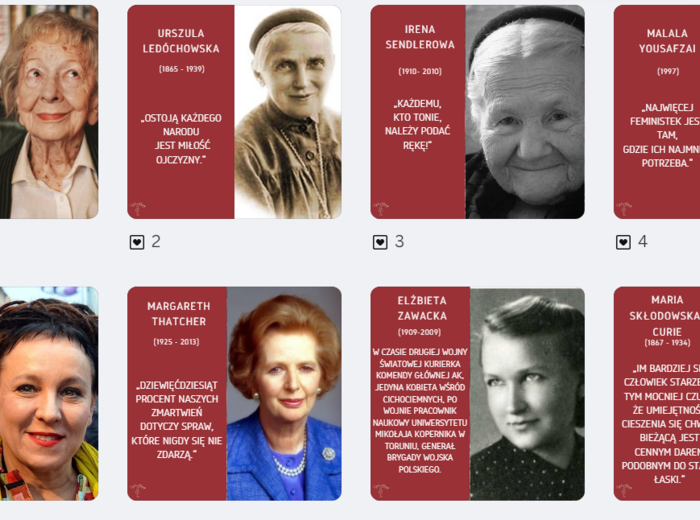 Dzień Kobiet - gazetka, cytaty, sławne Polki, sławne kobiety, 14 kart