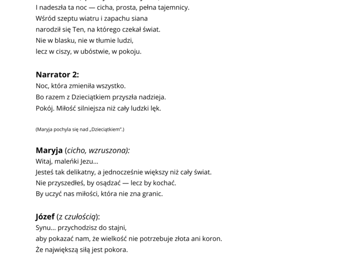 Jasełka - Narodził się światłością