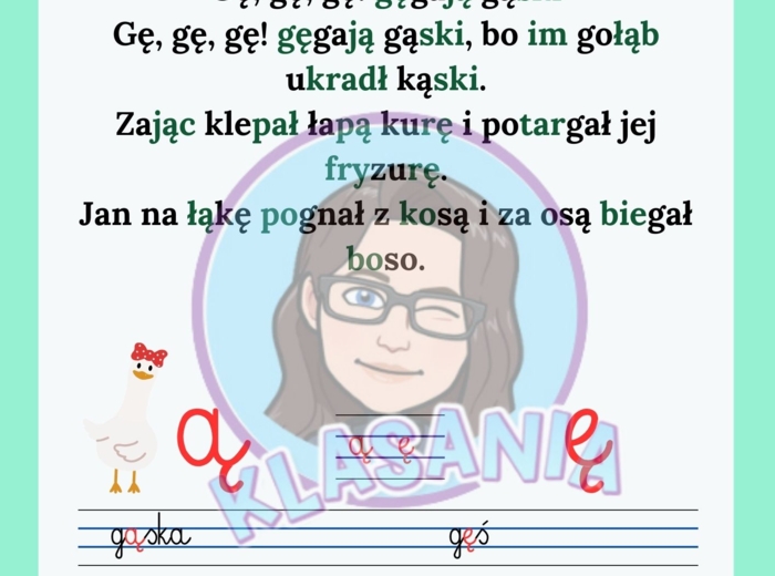 Dodatkowe karty pracy- klasa 1 - marzec 1