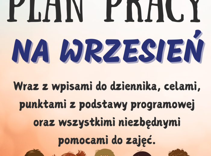 Plan Pracy na WRZESIEŃ
