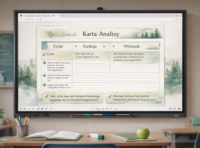 Las jako bohater literacki