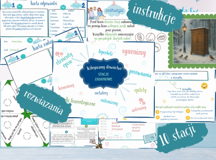Wzbogacamy słownictwo- stacje zadaniowe