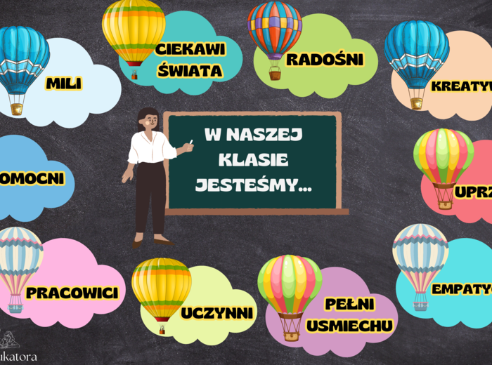 W NASZEJ KLASIE JESTEŚMY... - gazetka motywacyjna