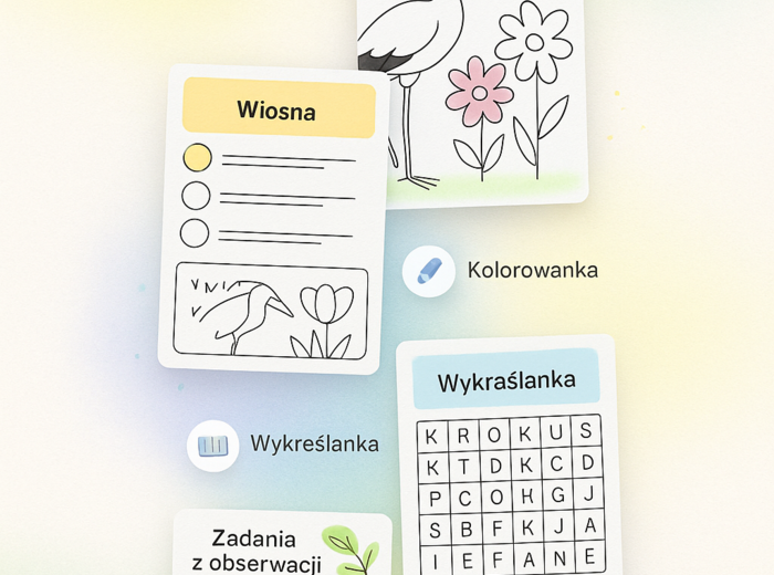 Karta pracy „Oznaki wiosny”