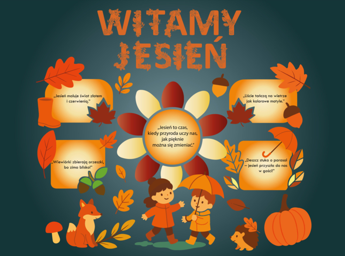 Gazetka jesienna na tablicę