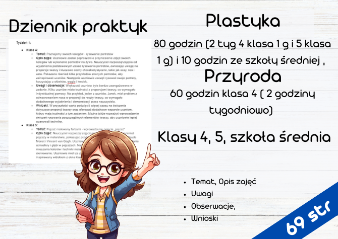 Dziennik Praktyk dla Nauczycieli Plastyki i Przyrody
