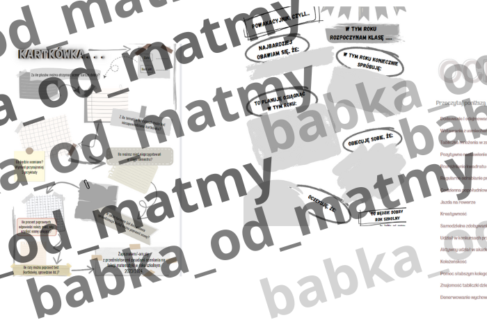 Zestaw materiałów na lekcję organizacyjną z matematyki kl. 4 - 8.