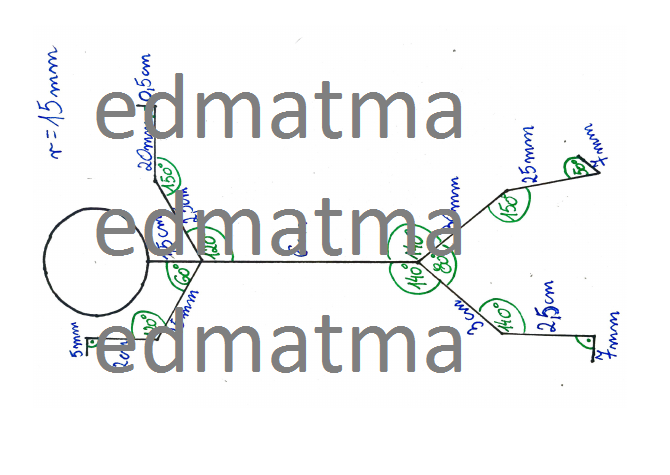 Geometruś – ludzik tańczący, do przerysowania dla uczniów i uczennic