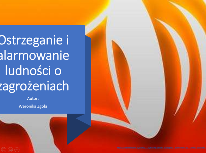 Ostrzeganie i alarmowanie ludności o zagrożeniach
