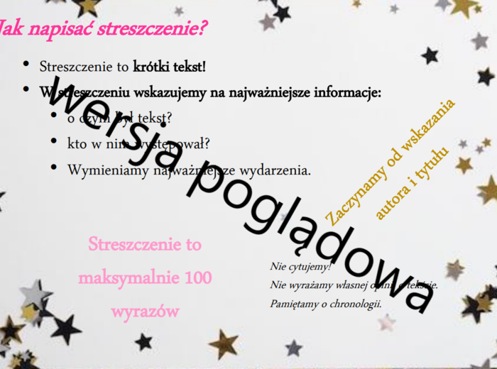 Streszczenie - wklejka